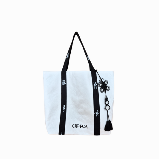 Crafca, Traditional craft, Asian Heritage, Chinese Knot, Tote Bag, tyvek paper