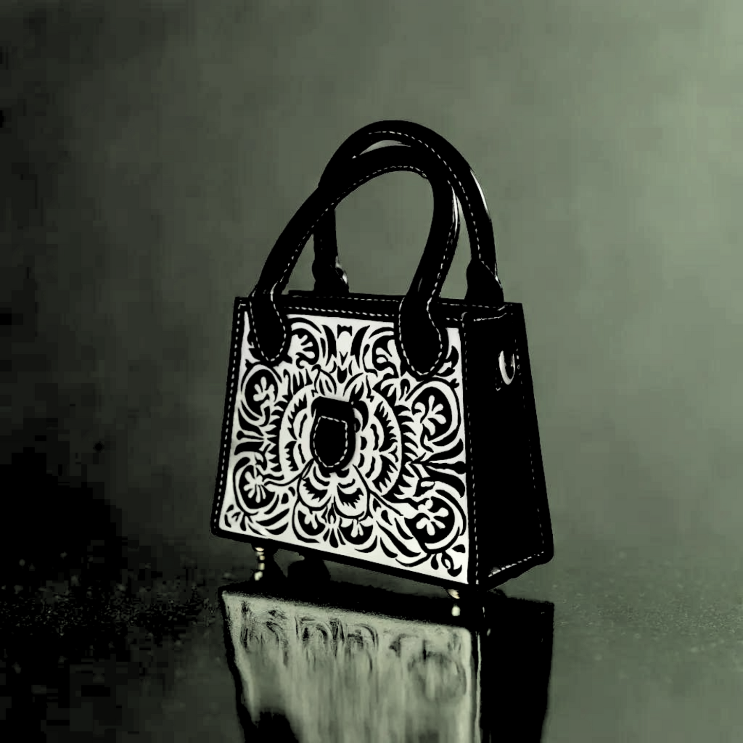 Crafca Henna Floral Bag, Henna, Traditional Craft, Muslim Culture, Asian Heritage, Handmade Bag