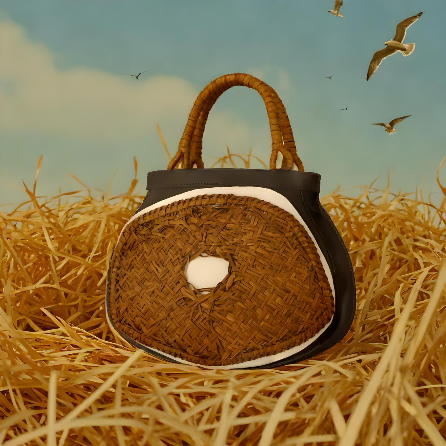 Crafca Hokkien Grapevine Bird Nest Bag, Traditional Craft, Asian Heritage, Hokkien Culture