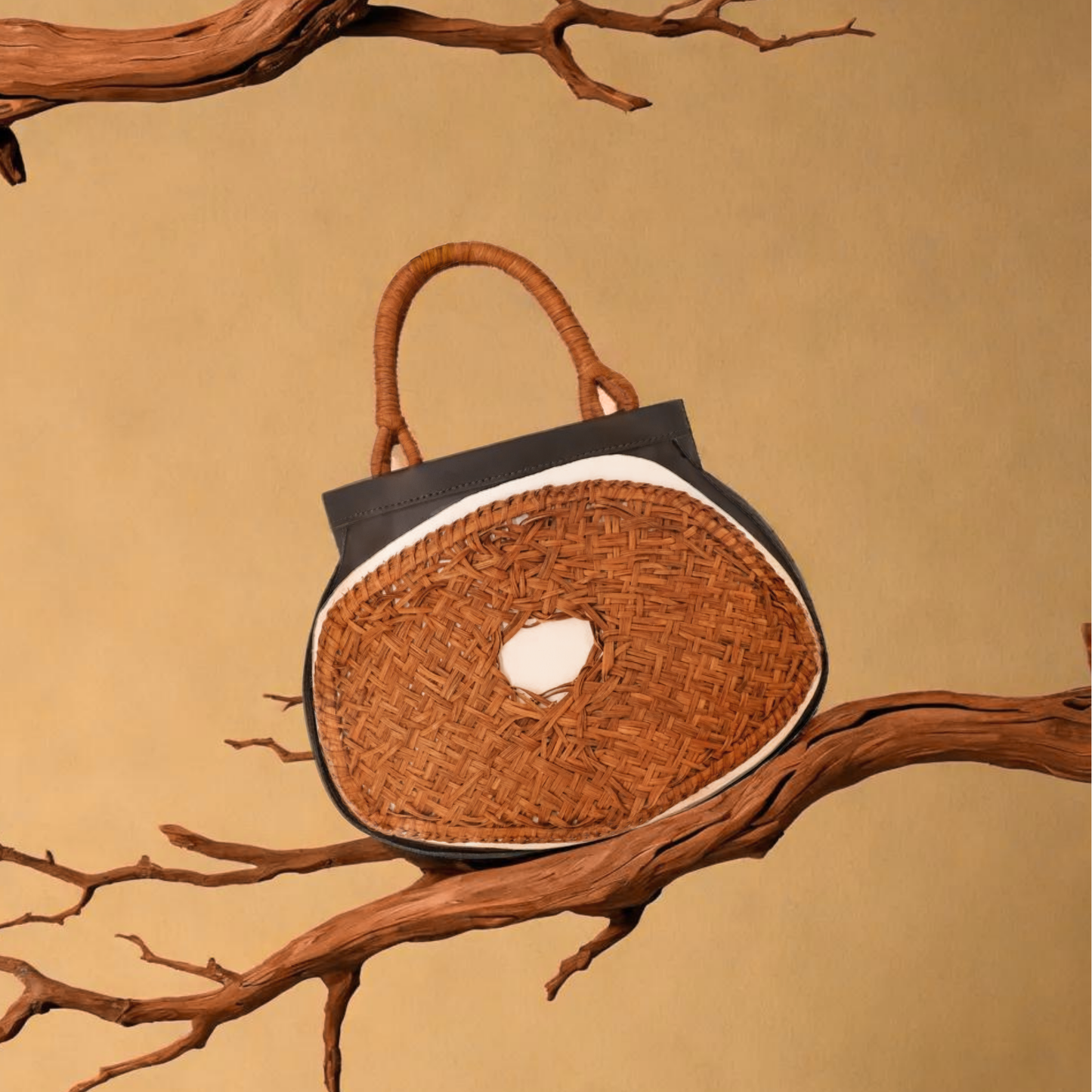 Crafca Hokkien Grapevine Bird Nest Bag, Traditional Craft, Asian Heritage, Hokkien Culture
